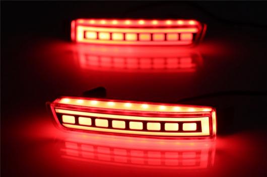 1 バケツ LED リア バンパー リフレクター テール ブレーキ インフィニティ FX37 35 50 日産 セントラ ジューク ムラーノ タイプA・タイ…_2