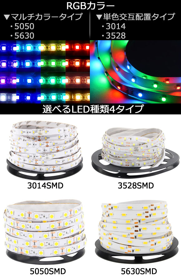 オートパーツエージェンシー AP LEDテープライト 300連 IP20 非防水