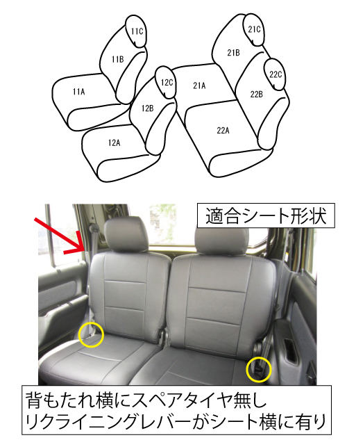 ベレッツァ シートカバー ワイルドステッチ ダイハツ ネイキッド L750S 