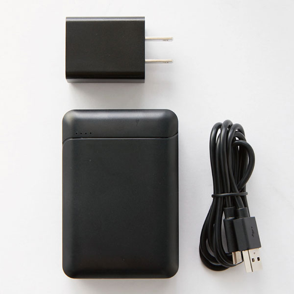 FILA(フィラ) 電熱中綿ベスト ブラック モバイルバッテリー付き 男女