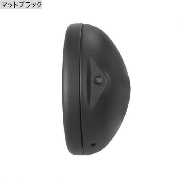 レトロ 7 ユニバーサル オートバイ LED ヘッドライト ハウジング シェル ブラケット ヘッドランプ カバー ランプ マットブラック SR-DD-0…