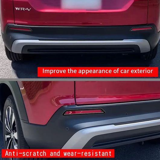 適用: ホンダ WR-V WRV 2024 2025 ABS フロント リア バンパー クローム フロント トリム・ブラック フロント トリム SR-AA-4226_4