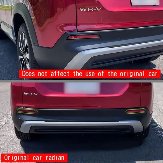 適用: ホンダ WR-V WRV 2024 2025 ABS フロント リア バンパー クローム フロント トリム・ブラック フロント トリム SR-AA-4226_5