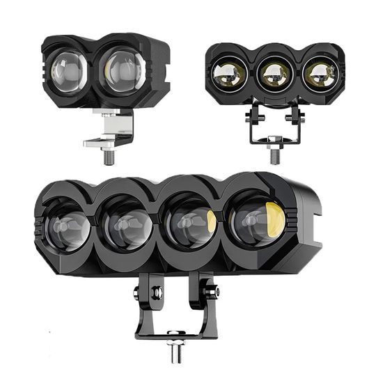 2/3/4 レンズ オートバイ LED スポットライト 補助 フォグライト 3570 6000LM ハイ ロー ビーム ヘッドライト モト 1ピース 2レンズ SR-B…の画像