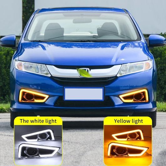 適用: ホンダ シティ 2015 2016 2017 2018 LED DRL ウインカー リレー 12V デイタイム ランニング ライト フォグランプ ホワイト SR-DD-0…_5