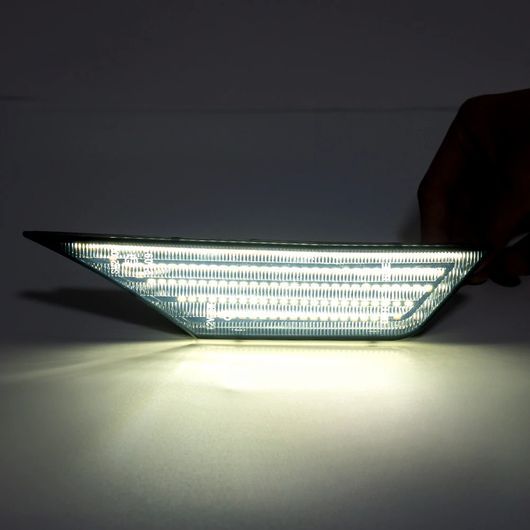 LED フロント フェンダー サイド マーカー ライト ターンシグナルランプ 適用: 2016-2021 10世代 ホンダ シビック ホワイト SR-DD-0845_5