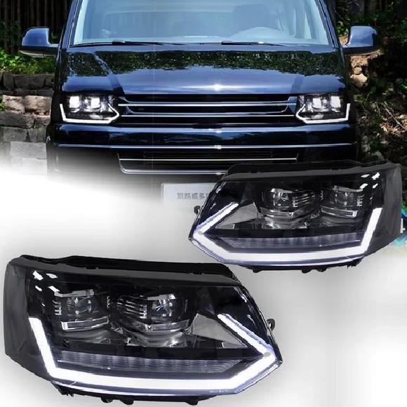 適用: VW マルチバン カラベル T5 ヘッドライト 2014-2019 LED 1ペア ヘッドライト VW カラベル・VW マルチバン T5 SR-DD-3548