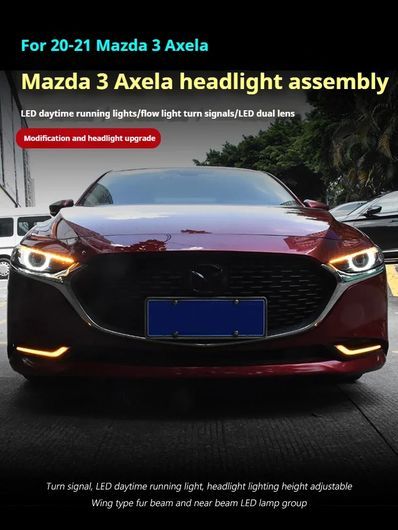 適用: マツダ3 アクセラ ヘッドライト 2020-2023 フル LED プロジェクター ヘッドランプ LED ヘッドライト 1ペア SR-DD-3576_2