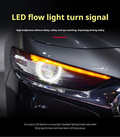 適用: マツダ3 アクセラ ヘッドライト 2020-2023 フル LED プロジェクター ヘッドランプ LED ヘッドライト 1ペア SR-DD-3576_3