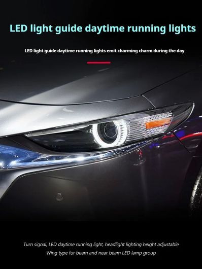 適用: マツダ3 アクセラ ヘッドライト 2020-2023 フル LED プロジェクター ヘッドランプ LED ヘッドライト 1ペア SR-DD-3576_4