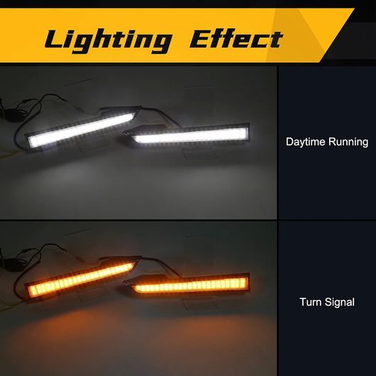LED フォグ ランプ 適用: トヨタ タコマ 2011 2012 2013 2014 2015 DRL デイタイム ランニング ライト ウインカー ホワイト イエロー SR-…_2