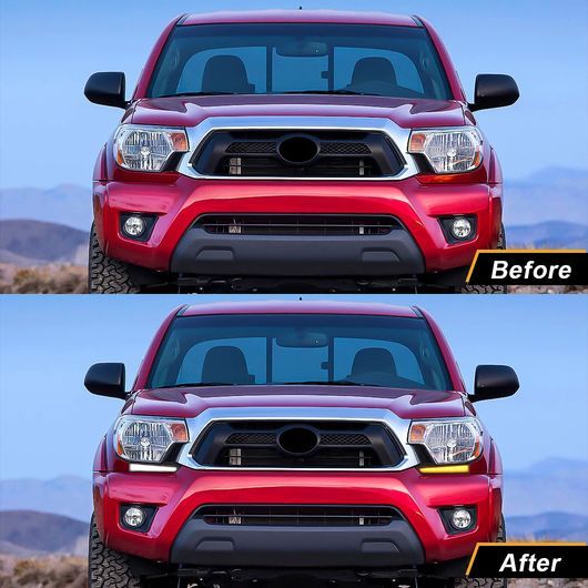 LED フォグ ランプ 適用: トヨタ タコマ 2011 2012 2013 2014 2015 DRL デイタイム ランニング ライト ウインカー ホワイト イエロー SR-…_6