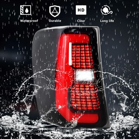 LED テールライト 適用: ジープ/JEEP グランドチェロキー 1999-2004 リア ランニング レッド スタイル・スモーク スタイル SR-DD-3677_3