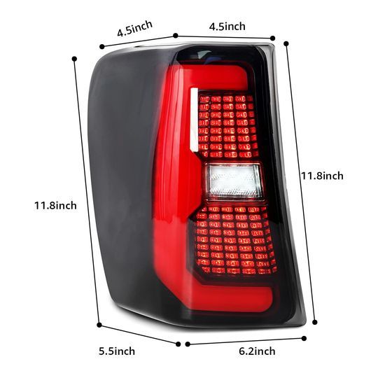 LED テールライト 適用: ジープ/JEEP グランドチェロキー 1999-2004 リア ランニング レッド スタイル・スモーク スタイル SR-DD-3677_5