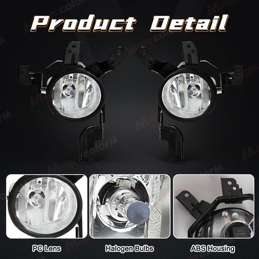 LED フロント バンパー ライト 適用: ホンダ CRV 2007 2008 2009 フォグランプ ハロゲン LED ホワイト・LED イエロー SR-DD-3683_2