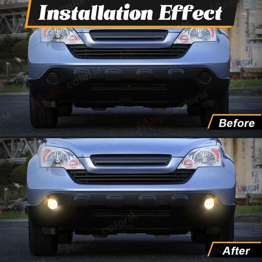 LED フロント バンパー ライト 適用: ホンダ CRV 2007 2008 2009 フォグランプ ハロゲン LED ホワイト・LED イエロー SR-DD-3683_4