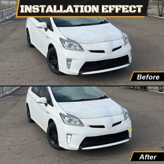 LED DRL 適用: トヨタ プリウス ZVW30 2012-2015 デイタイムランニングライト ドライビング ヘッドライト イエロー ターンシグナルランプ… LED DRL 適用: トヨタ プリウス ZVW30 2012-2015 デイタイムランニングライト ドライビング ヘッドライト イエロー ターンシグナルランプ…