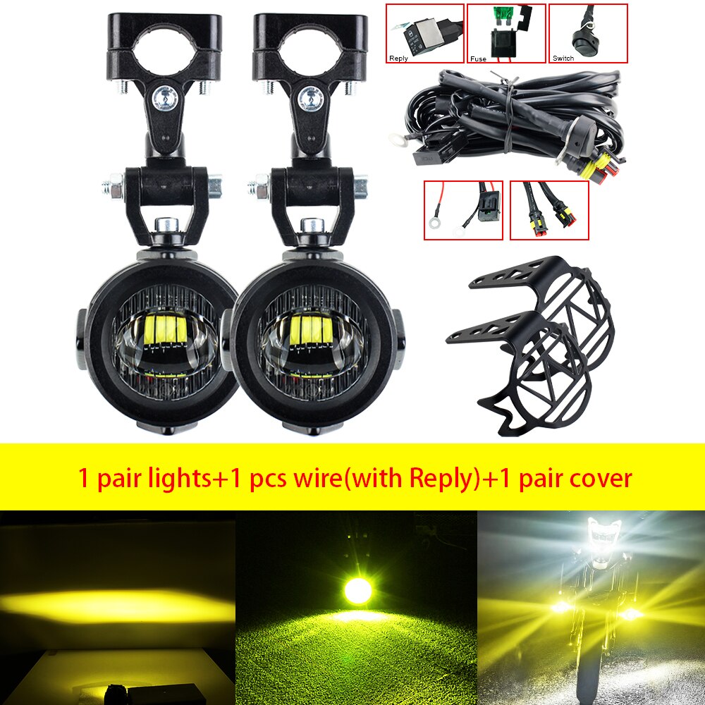LEDフォグランプ バイク用 オートバイ 作業灯 スポット 前照灯 補助照明  bmw r1200gs f800gs f700gs f650 k1600
