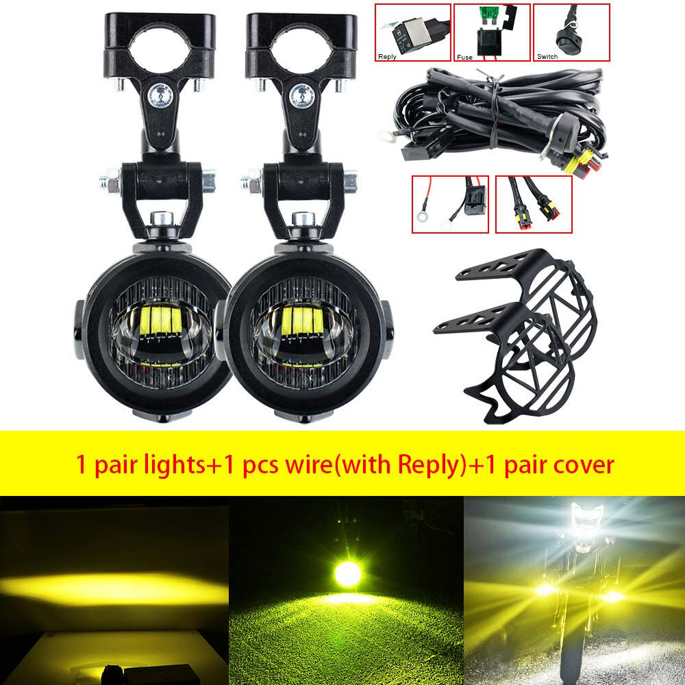 LEDフォグランプ バイク用 オートバイ 作業灯 スポット 前照灯 補助照明 bmw r1200gs f800gs f700gs f650 k1600