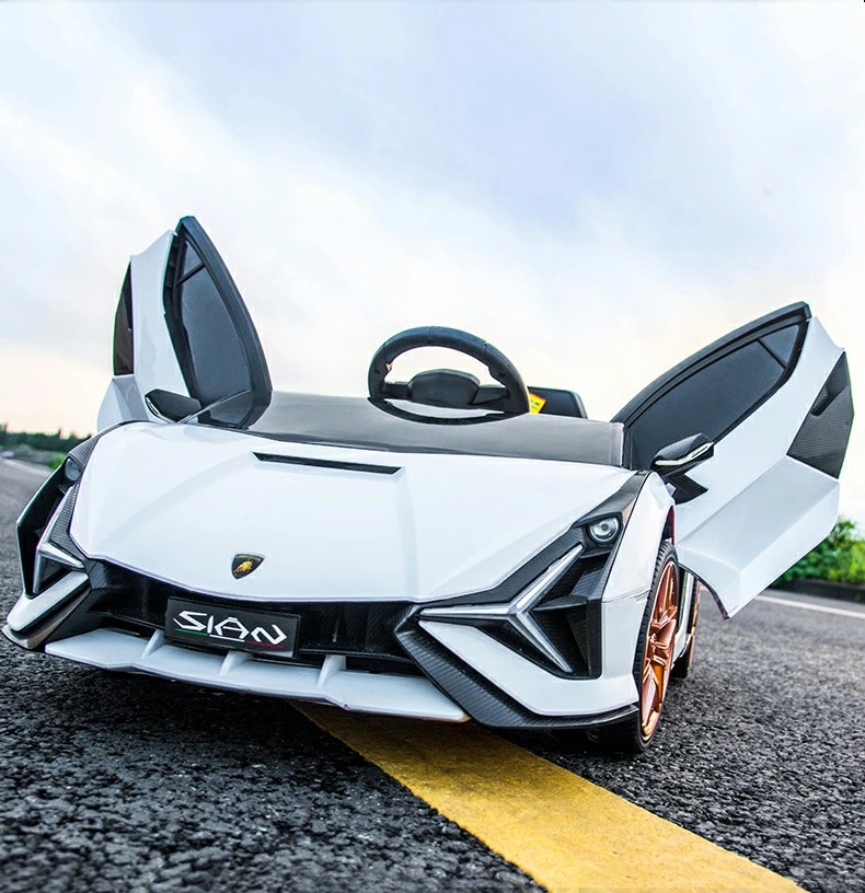 Lamborghini風電動乗用車 ホワイト ORYXEARTH】【即納 ノーマル】電動乗用ラジコン ランボルギーニ 電動