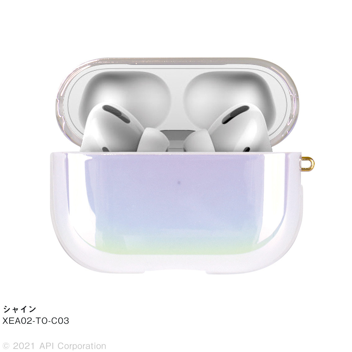 AirPods Pro ケース AirPodsPro2/1 カバー TILE OVAL オーバル AURORA