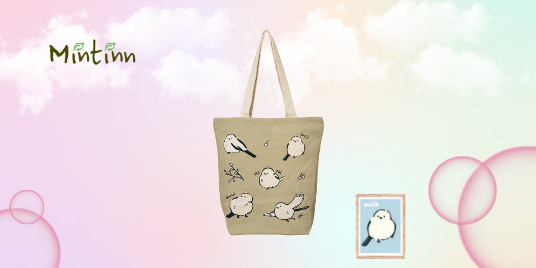 水琴様　シマエナガ　ぽってりバック 水琴様 シマエナガ ぽってりバック