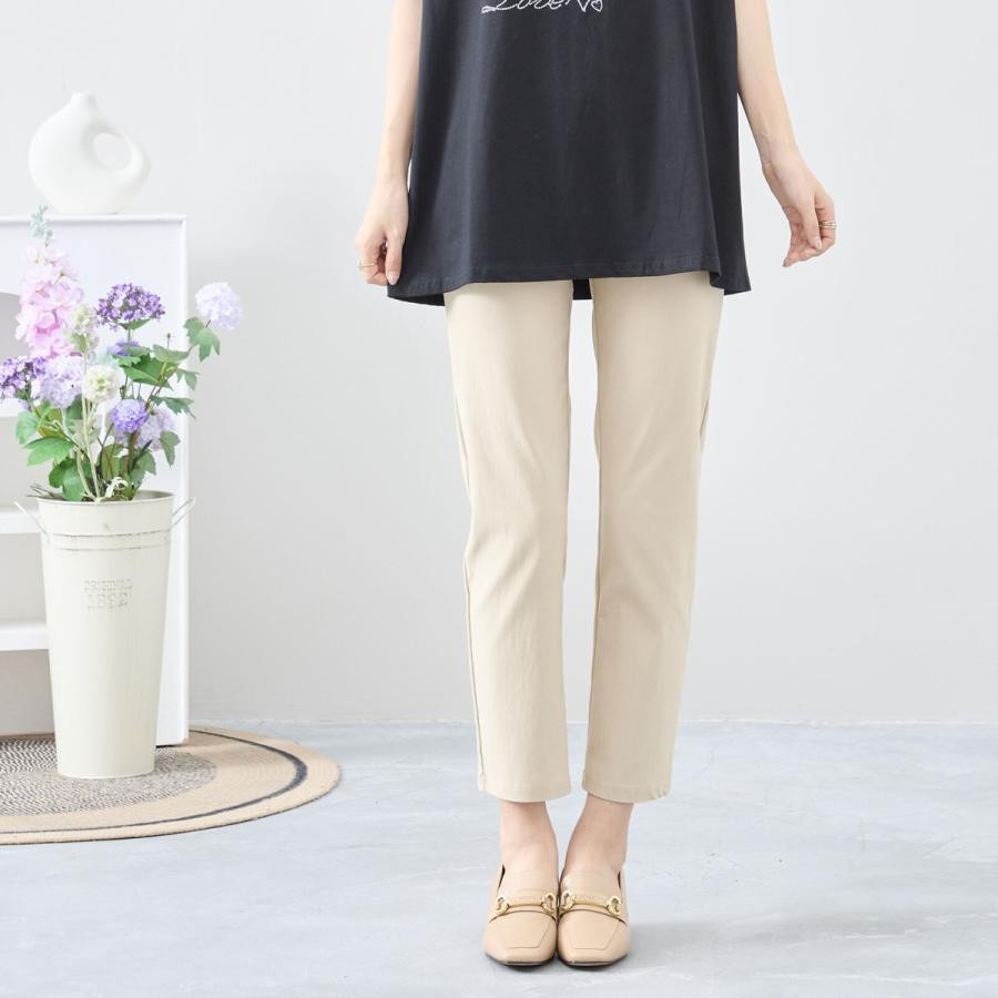 lohen スカートパンツ　アイボリー　バーニーズ銀座限定色 TRUBE TRUBE【2025新作】【M~L】【L〜LL】ストレッチストレートパンツ