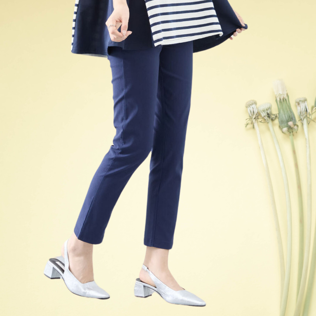 TRUBE 【M~L】【L〜LL】ストレッチストレートパンツ ネイビー : 銀座