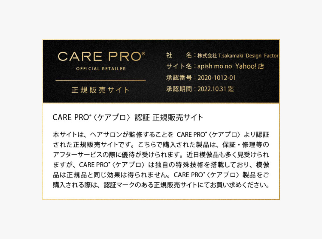 ケアプロ CARE PRO プロフェッショナル トリートメント浸透促進 超音波