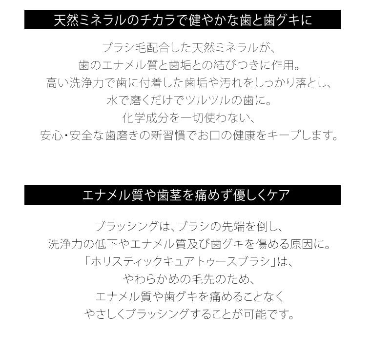 ホリスティックキュア 歯ブラシ トゥースブラシ デビューセット 4本