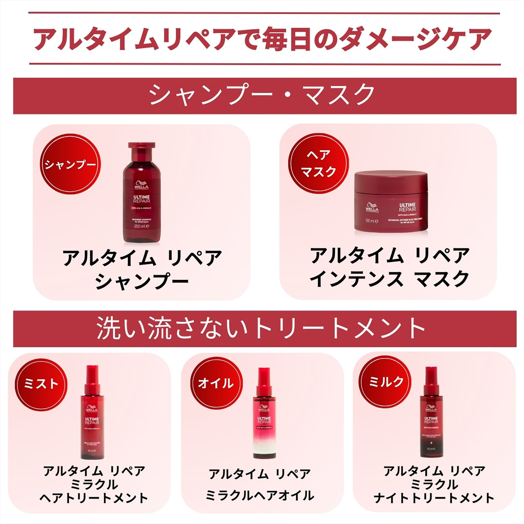 WELLAアルタイムRMヘアートリートメント・Rジャンプー・インテンスマスク ウエラ プロフェッショナルケア WELLA ULTIME REPAIR アルタイム