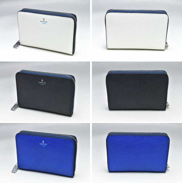 ランバンオンブルー LANVIN en Bleu イケテイ ネビュラ小物 ラウンドファスナーセミ長財布 LANVIN en Bleu ランバンオンブルー イケテイ ネビュラ小物 ラウンド