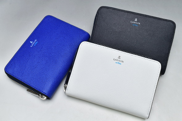 ランバンオンブルー LANVIN en Bleu イケテイ ネビュラ小物 ラウンドファスナーセミ長財布 LANVIN en Bleu ランバンオンブルー イケテイ ネビュラ小物 ラウンド