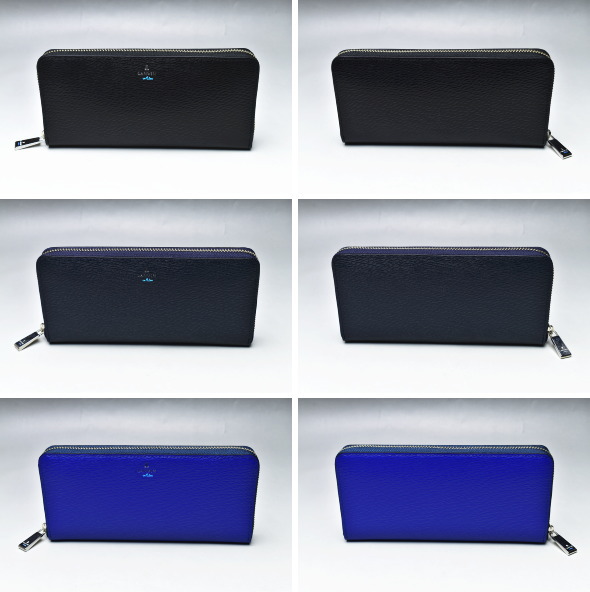 ランバンオンブルー LANVIN en Bleu イケテイ リスター小物 ラウンドファスナー長財布 LANVIN en Bleu ランバンオンブルー イケテイ ワグラム小物 ラウンド