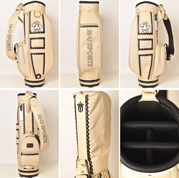 MUスポーツゴルフバッグ M・U SPORTS MUスポーツ ゴルフ 2024秋冬新作 レディース キャディ
