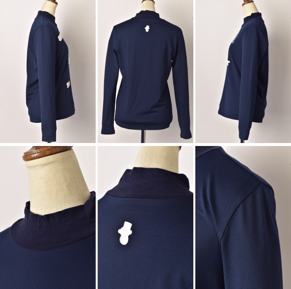 30％OFFセール！ アンパスィ and per se ゴルフ 2023秋冬新作 レディース 長袖ハイネックシャツ モックネック 服 ゴルフウェア and per se（アンパスィ） 20％OFFセール！ ゴルフ 2023秋冬新作