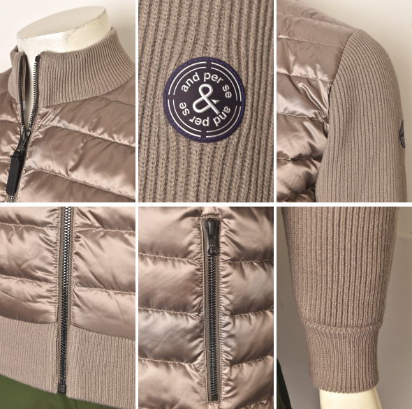 ◾️nao◾️ ★美品★and per se ブルゾン and per se（アンパスィ） ゴルフウェア メンズ ニットブルゾン