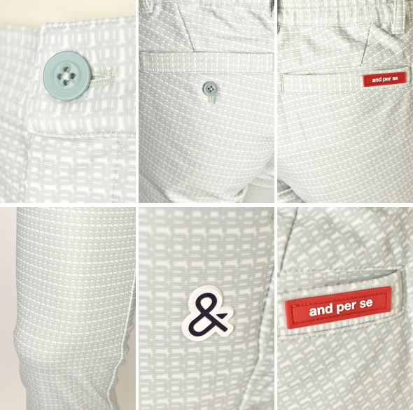 And per se アンパスィ 23AW 裏起毛 ストレッチ パンツ