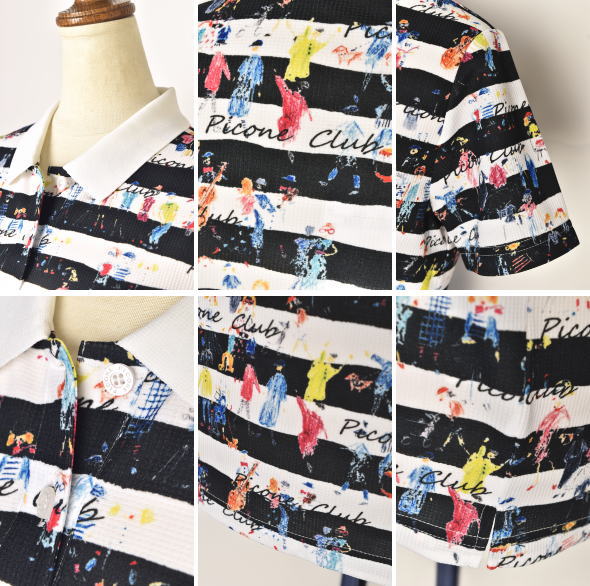 50％OFFセール！ピッコーネ クラブ PICONE CLUB ゴルフ 2024春夏新作 レディース 半袖ポロシャツ 服 ゴルフウェア Picone CLUB（ピッコーネクラブ） 50％OFFセール！ ピッコーネ クラブ