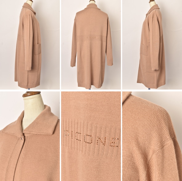 【新品】PICONE ROMA ピッコーネローマ　ノーカラーカーディガン　ニット STUDIO PICONE（スタジオピッコーネ） 50％OFFセール！ スタジオ