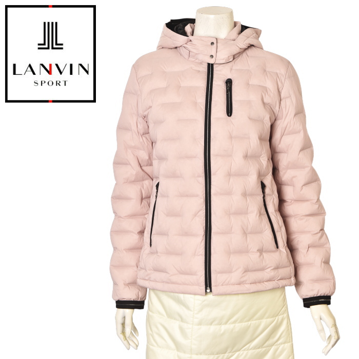 ランバンスポール　ダウンジャケット　レディース　ゴルフ　ブルゾン　美品　M LANVIN ランバン スポール ゴルフ SPORT 2025秋冬新作 レディース