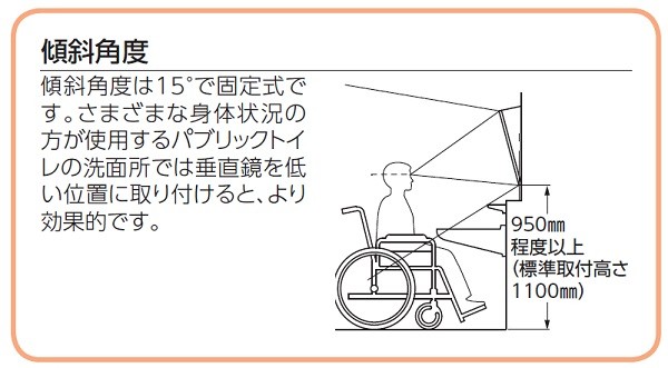 TOTO LM531E 照明付傾斜鏡 528×297×743 メーカー直送 : lm531e