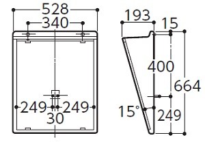 TOTO LM530 傾斜鏡 528×193×664 メーカー直送の説明 - 通販 - Yahoo