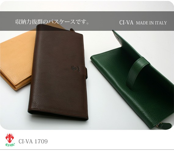 CI-VA チーバ レザーパスポートケース CI-VA（チーバ） 【セール60% OFF】チーバ パスポートケース 通帳