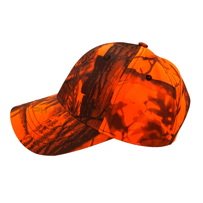 キャップ 帽子 オレンジ 迷彩キャップ オレンジカモ帽子 狩猟 射撃 シューティング ハンティング カモフラージュ ダンス ヒップホップ 衣装