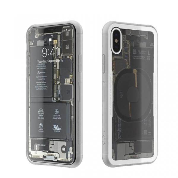 背面強化ガラスケース Eureka Translucent レッド iPhone X