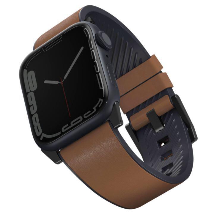 UNIQ STRADEN 防水レザー ハイブリッド Apple Watch 本革バンド 