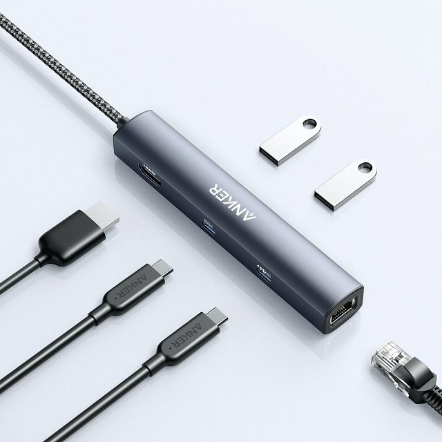 2022超人気 Anker PowerExpand 6-in-1 USB-C PD イーサネット ハブ グレー columbiatools.com