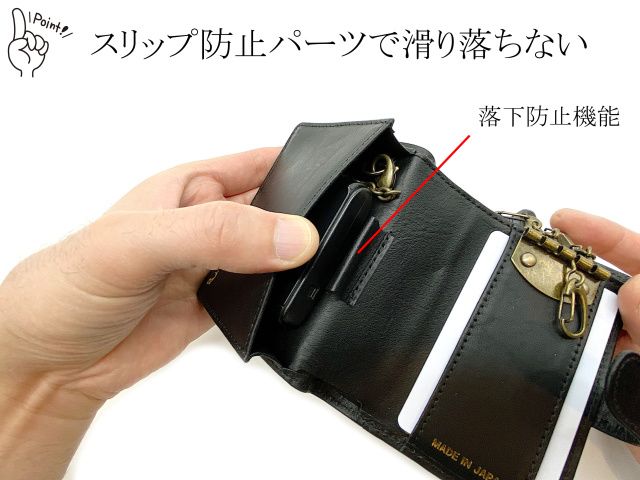 R/E SIDE スマートキーウォレット ブラック コンパクト 小型財布