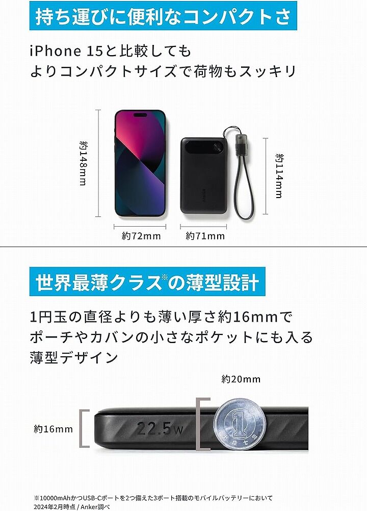 Anker アンカー モバイルバッテリー 大容量 小型 Power Bank Anker アンカー モバイルバッテリー 大容量 小型 Power Bank